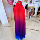 Tropical Escape Ombré Maxi Dress