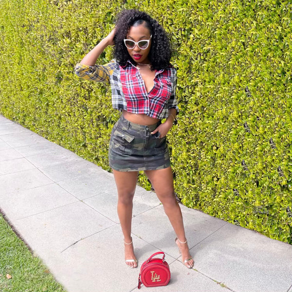 Pretty In Plaid Crop Top