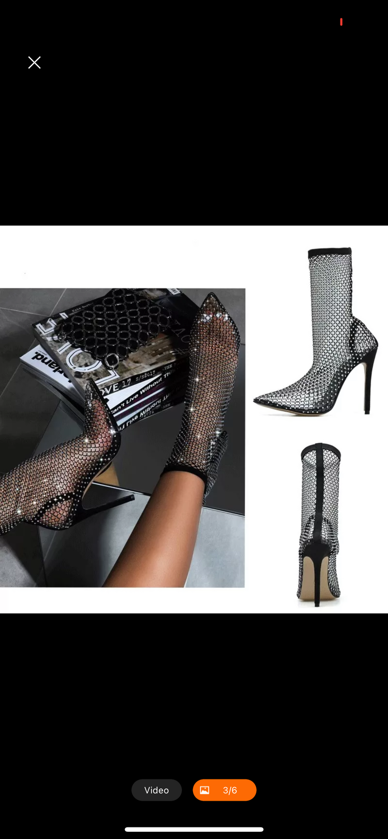 “Watch This” Diamond Mesh Boots