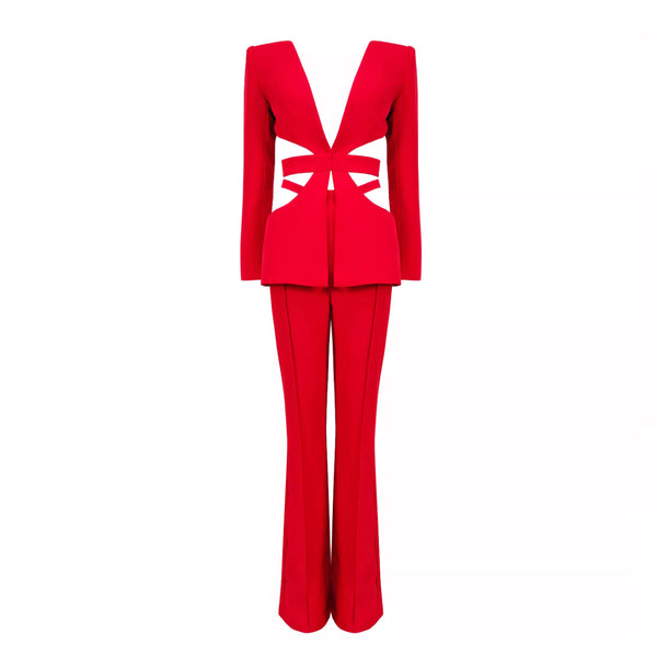 Crazy In Love Cut Out Pants Suit