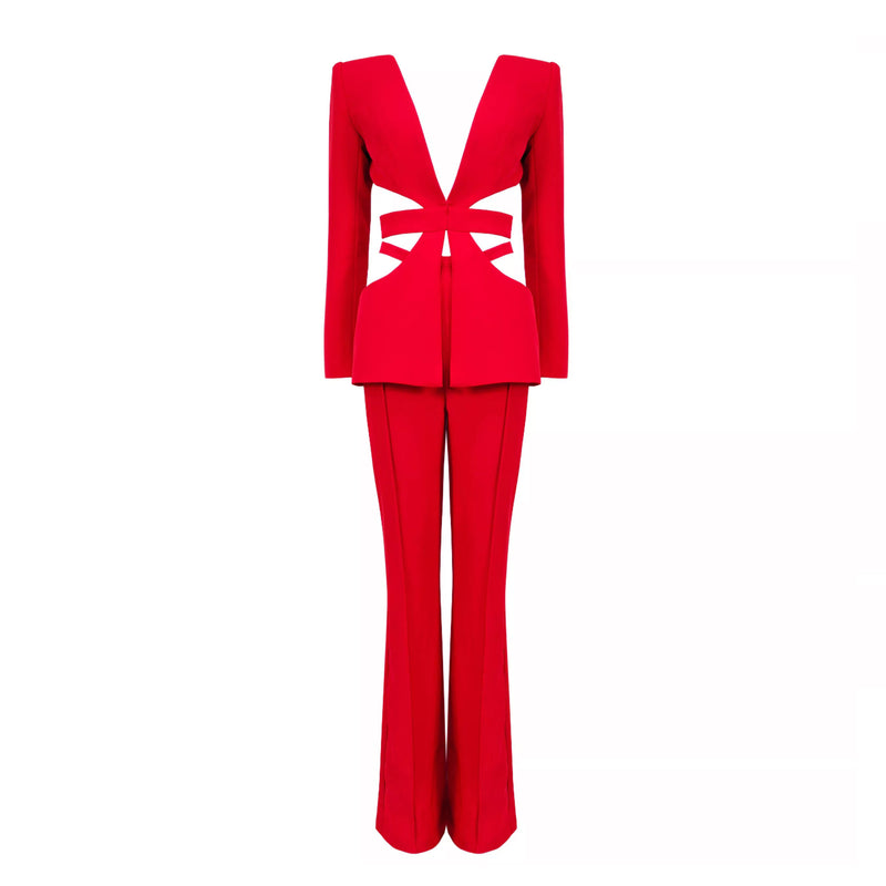 Crazy In Love Cut Out Pants Suit