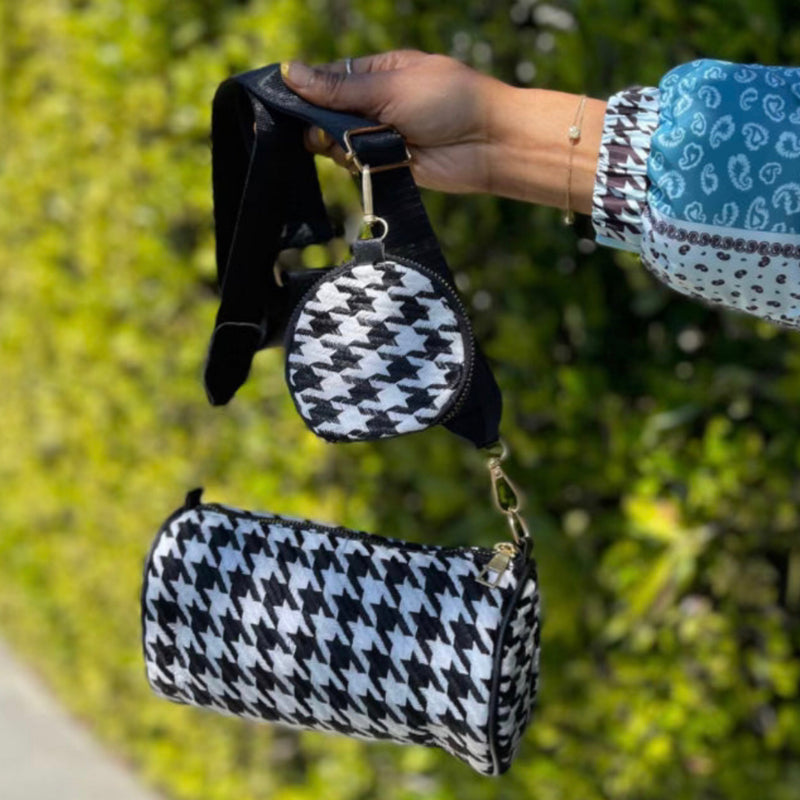 On The Grind Houndstooth Bag Set