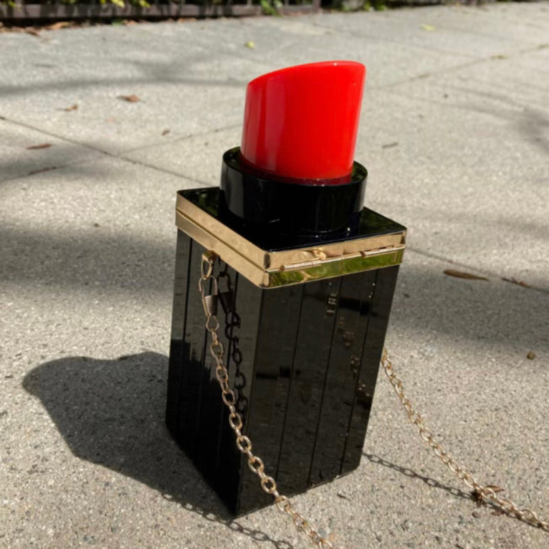 Ruby Red Lipstick Clutch