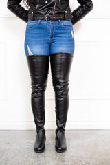 Showstopper Ultra Thigh Flat Stretch Boots