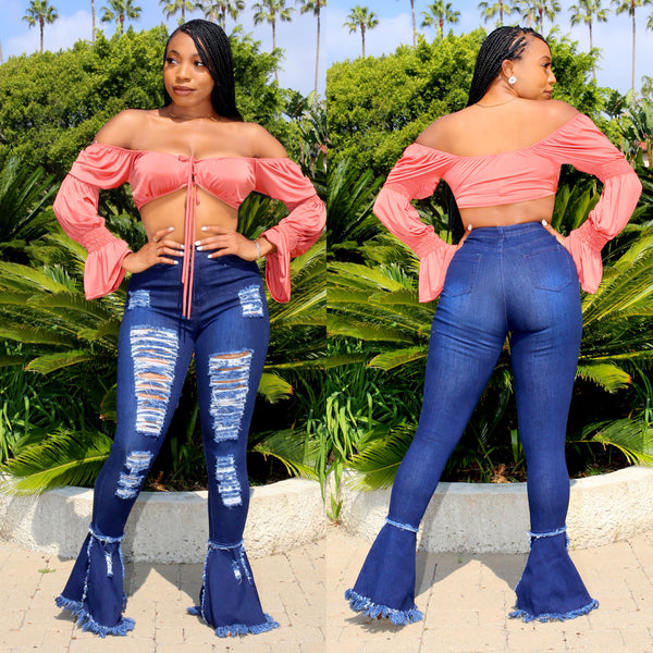 “Junk In The Trunk” Bell Bottom Jeans