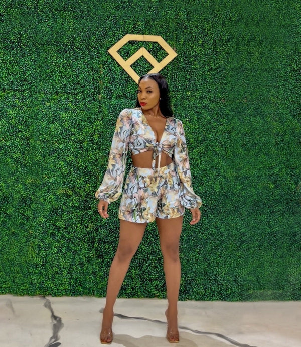 “Flower Girl” 2 Piece Short Set